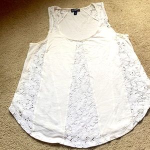 Beige top . Express brand